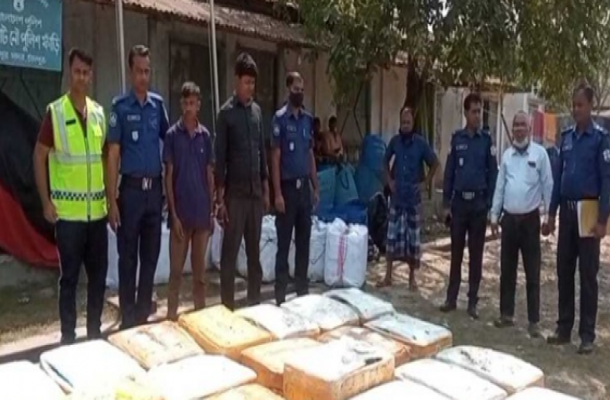 চাঁদপুরে বিষাক্ত জেলি মিশ্রিত হাজার কেজি চিংড়িসহ আটক ২